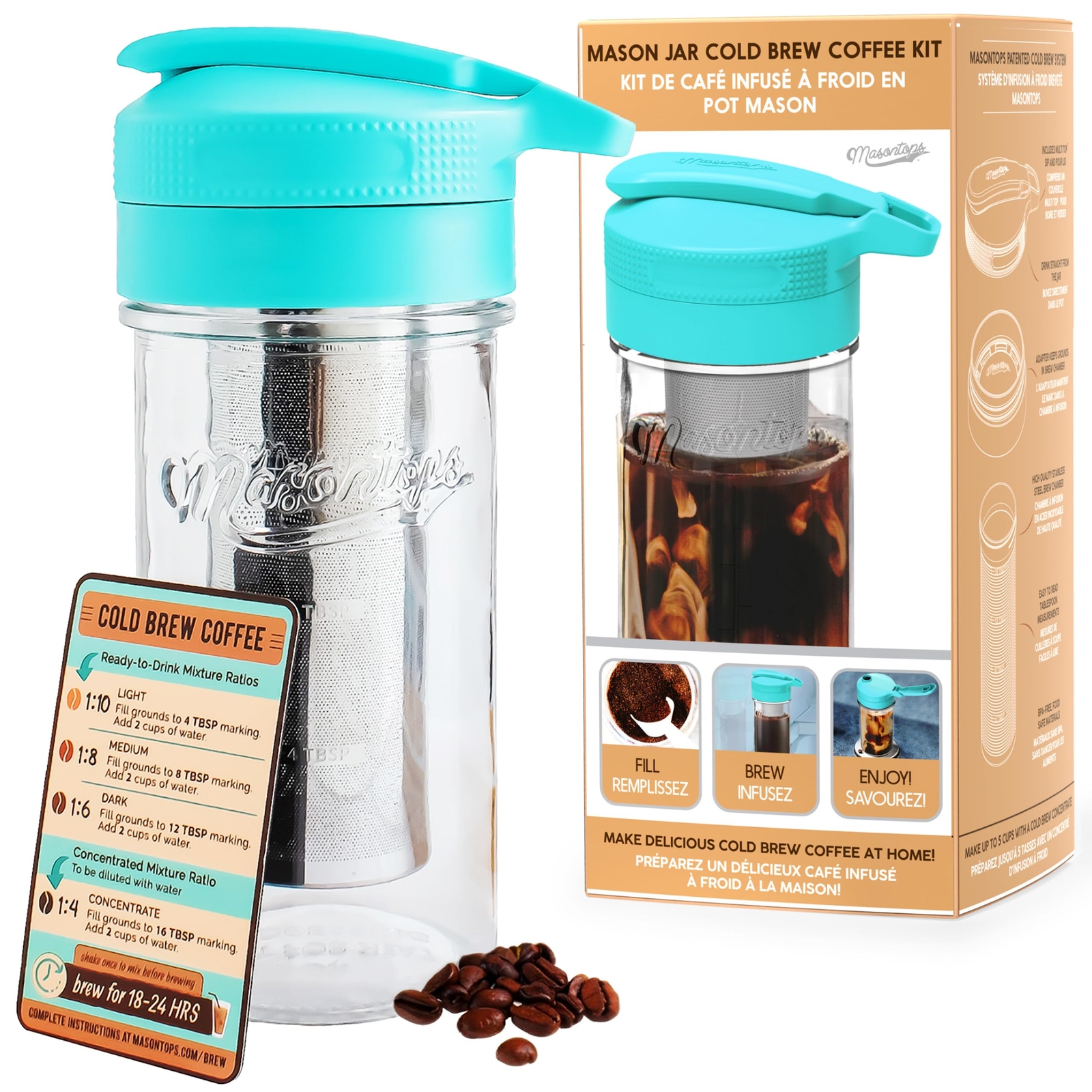 S Kit - Cold Brew Coffee Maker - Teal