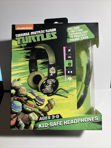 Teenage Mutant Ninja Turtles Kid safe headphones IN BOX Nickelodeon