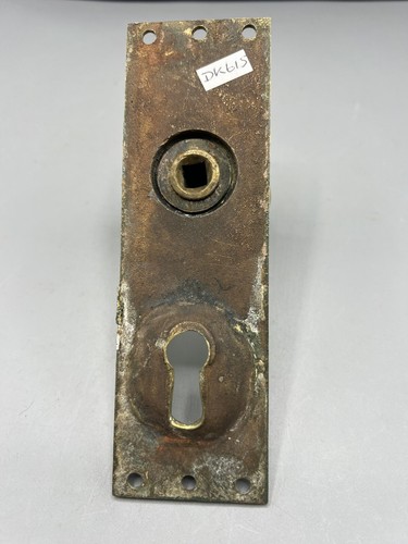 Antique Brass Door handle With Recessed Keyhole Standard English Size 1900s - Picture 10 of 10