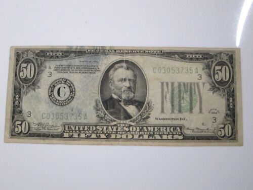 1934 $50 FRN #C03053735A - Picture 2 of 6