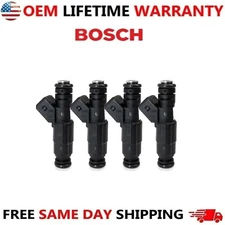 NEW OEM 4x Bosch Fuel Injectors For 1997-1998 Mercedes-Benz C230 2.3 L4 202.023