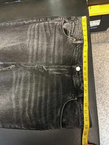 Blank NYC Womens Madison Crop Jeans Black Raw Hem High Rise 18W NWT - Picture 10 of 12