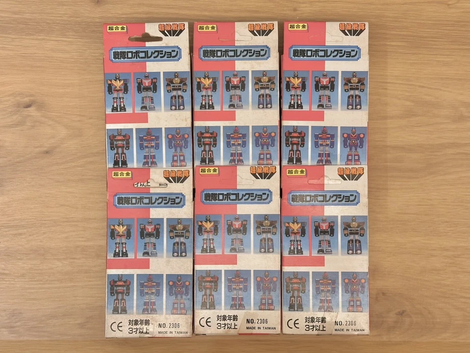 Taiwan Classic Vintage Toy Chogokin Super Sentai Robot Collection Set of 6pcs - Image 2 of 4