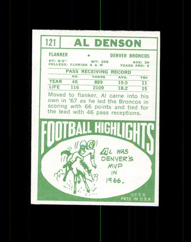 1968 Topps Football Set Break, Higher grade cards, U-Pick 1 - 219 - Picture 212 of 386