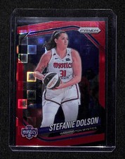 2025 Panini Prizm WNBA #112 Stefanie Dolson Red Pandora Prizms #/199