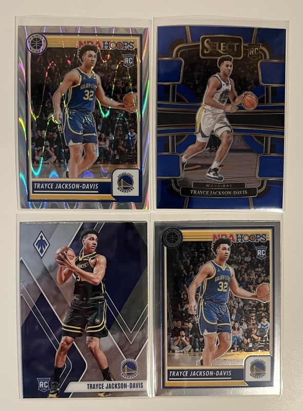 TRAYCE JACKSON DAVIS 2023-24 Panini Rookie Lot (4) 1 Seismic GS Warriors RC
