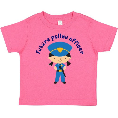 Inktastic Future Polizist Mädchen Strafverfolgung Kleinkind T-Shirt Familie Job