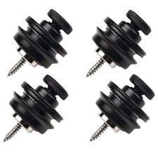 4 Stck. Gitarrengurtschloss Schwerlast Metallknopf Sicherheit Gurtschloss für 1378