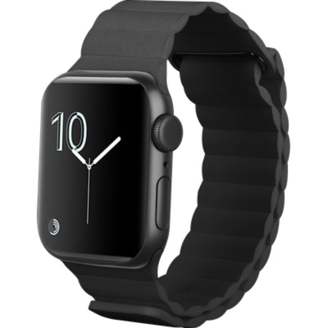Bracelet Magfit Apple Watch 44/45/46/49mm aimanté ajustable noir