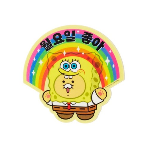 Kakao Friends SpongeBob Chunsik Mouse Pad Positive Energy Design for and Collec - 第 3/5 張圖片