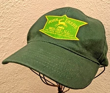 John Deere Green Moline Illinois Gearbox Collectible Retro Look Cap / Hat