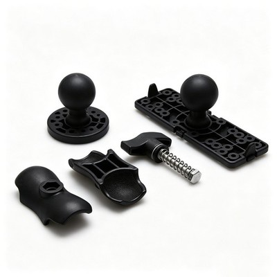 PA Nylon Dual Ball Head Adjustable Fish Finder Mount Fits for Humminbird Yacht