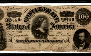 $100 (CONFEDERATE NOTE) "1800'S" (RICHMOND) $100 (1800'S) $100 RARE NOTE!!