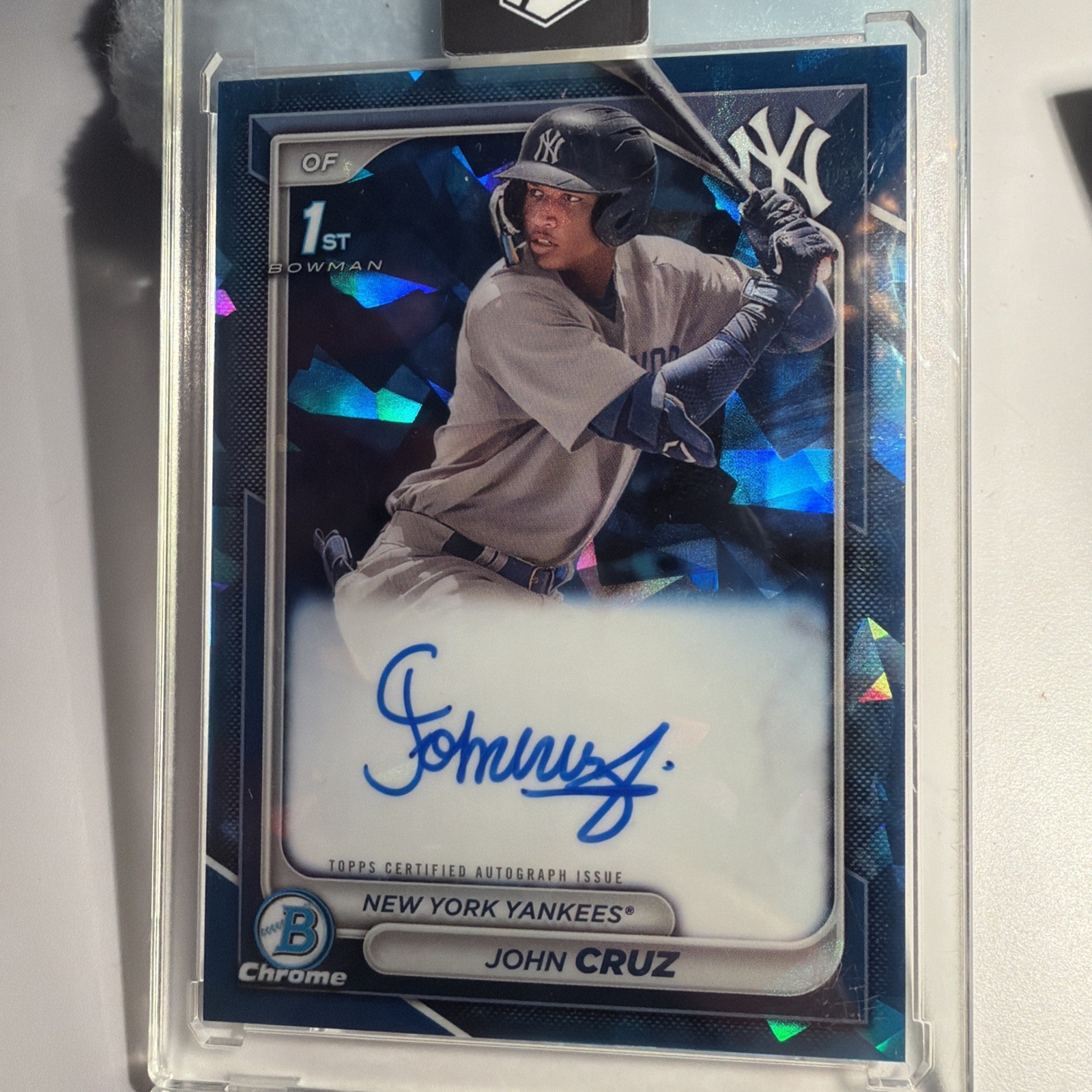 2024 Bowman Sapphire  - Chrome Prospects Autographs John Cruz #BSPA-JCZ (AU, RC)