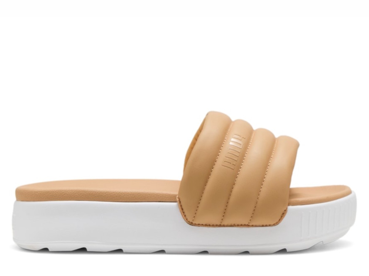 Пижама Puma Damenschuhe Badelatschen 39539910 KARMEN SLIDE PUFFY WMNS бежевая 11690₽