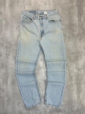 Vintage 90s Levis 505 Straight Leg Red Tab Light Wash Denim Pants Size 31