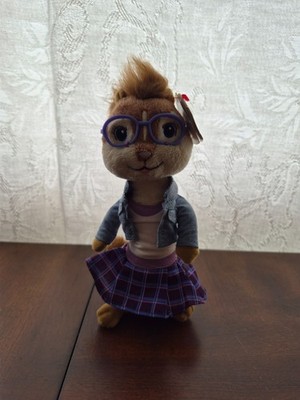 Ty Beanie Baby JEANETTE (Alvin and the Chipmunks) 7'' Plush Stuffed Toy