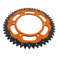 Kettenrad Alu Orange 48-ZäHne 520-Teilung FüR Ktm SX-F 505 Racing Bj. 2007-2008