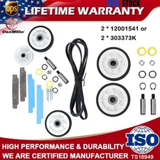 NEW 303373K Dryer Drum Wheel Roller Kit Replacement for Kenmore Maytag 12001541
