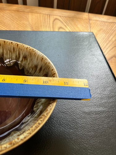 VINTAGE CANONSBURG USA POTTERY BROWN DRIP GLAZE DIVIDED 10 1/2" DISH CHOICE - Picture 6 of 6
