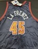 Raef LaFrentz Signed Denver Nuggets Champion Basketball Jersey - Fleer Certified