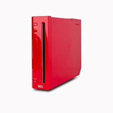 defekte Nintendo Wii Konsole in Rot ohne alles Defekt Bastlerware