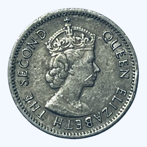 1950 MALAYA & BRITISH BORNEO MALAYSIA SINGAPORE BRUNEI 5 CENTS COIN ELIZABETH II - Picture 2 of 2