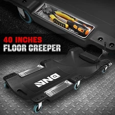 Low Profile 40" Rolling Garage Mechanic Repair Creeper w/ 6 Swivel Casters Black