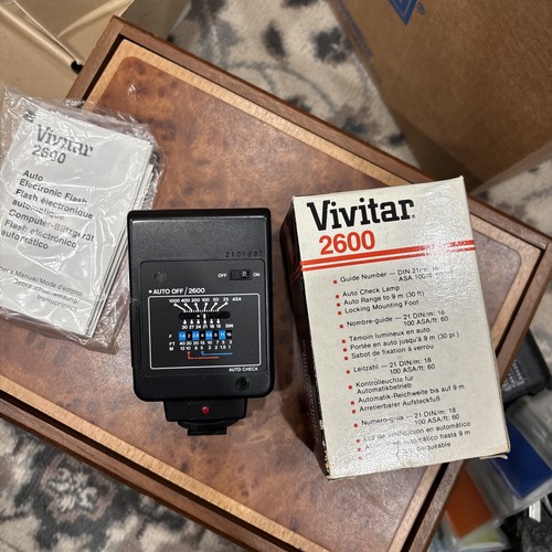 Vivitar Auto Thyristor 2600 Shoe Mount Flash Tested - Picture 2 of 2