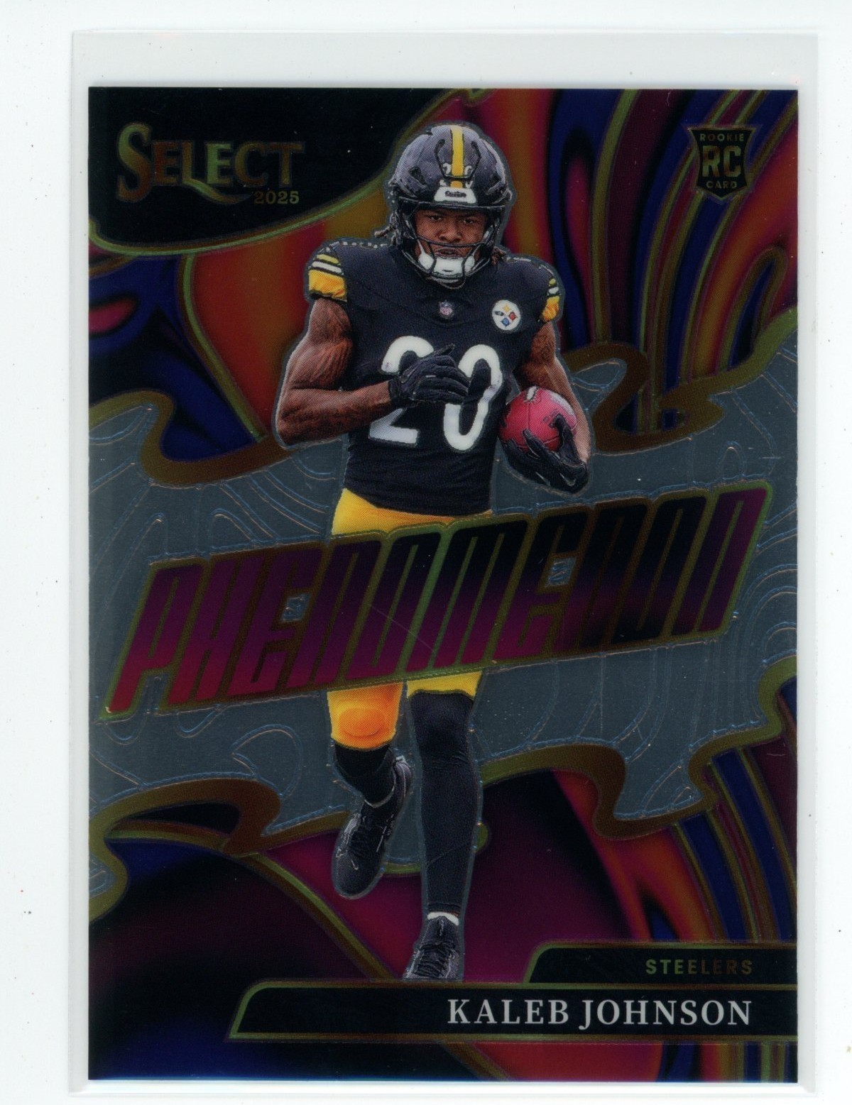 2025 Select Phenomenon Kaleb Johnson RC #23 Steelers