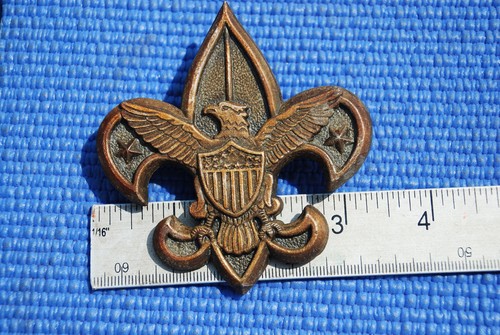 Vtg Boy Scouts America BSA Fleur-De-Lis Large Emblem + Camp Greenbrier Star - Picture 6 of 13