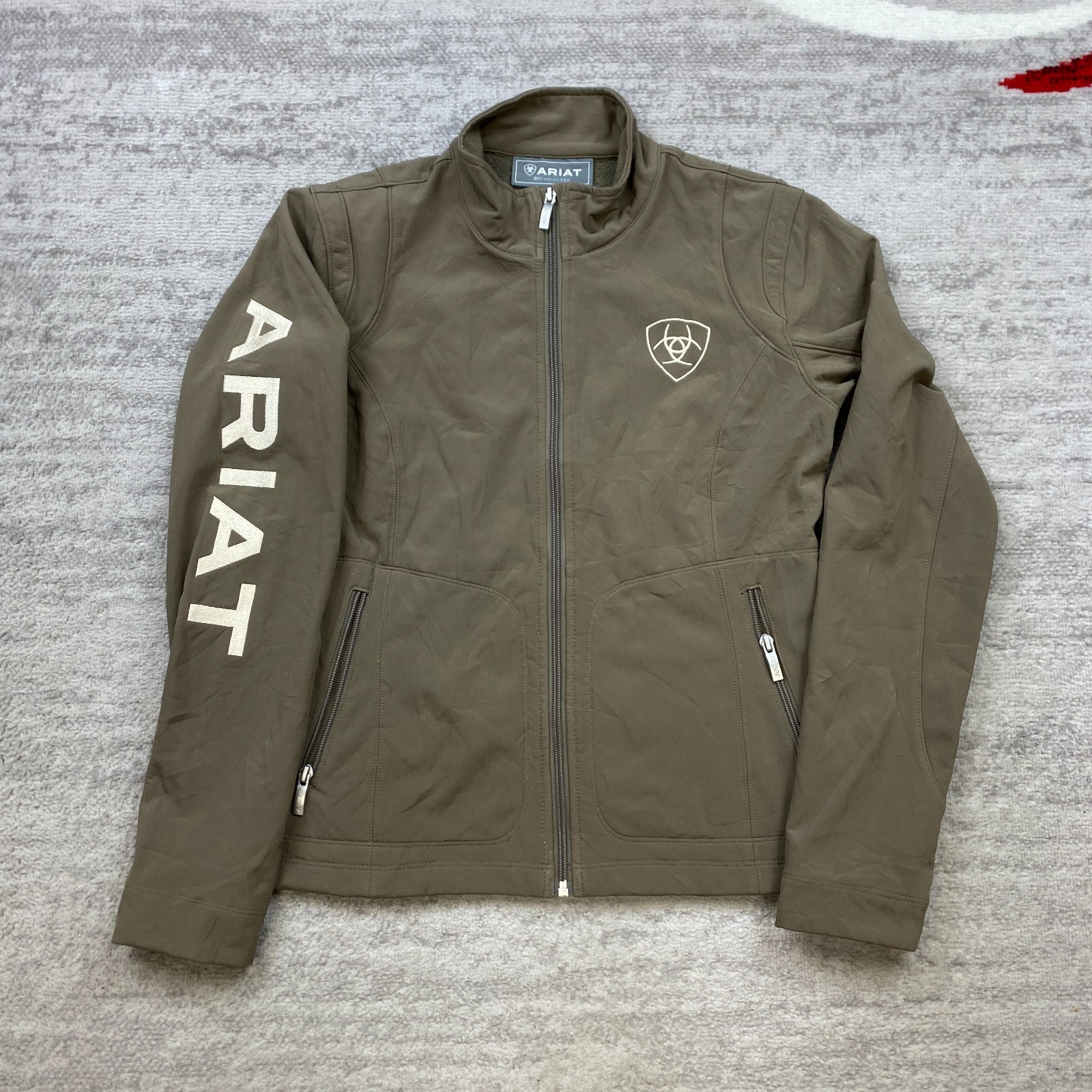 Ariat Team Softshell Jacket Medium Brown Equestri… - image 1