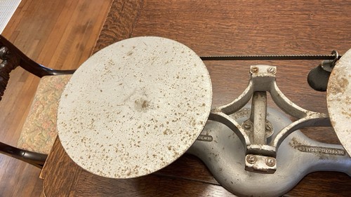 Antique Jacobs Bros Detecto Cast Iron Balance Scales No.1 New York USA 16 Lb Cap - Picture 7 of 12