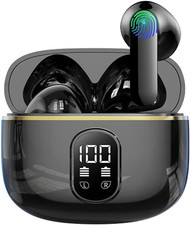 BOXSSROG Auriculares Bluetooth 5.3 Inalámbricos, Cancelación De Ruido Ambiental