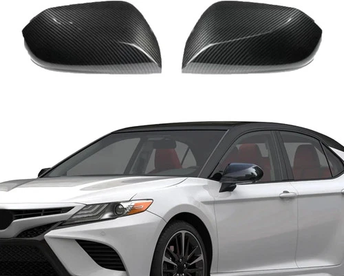 For 18-24 Toyota Camry LE SE XLE XSE Carbon Fiber Side Mirror Covers Replacement