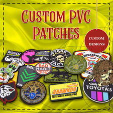 PVC CUSTOM NAME Tag Patch Adhesive Rubber Patches Sew on Patches for Jackets