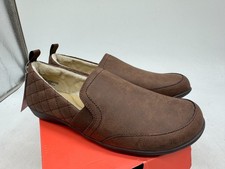 JSport Women's Brown Lisa Casual Lightweight Slip On Round Toe Flat Shoes - 7