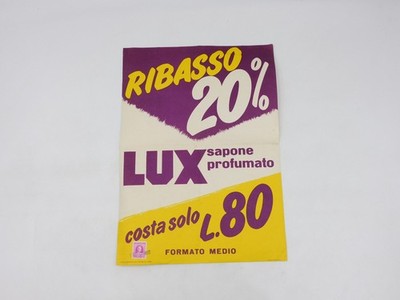 Lux Seife Werbeflyer Plakat 1953 Grafik Sella Milano