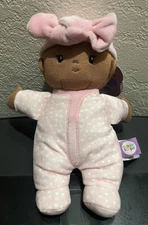 Gigglescape Giggle Scape Plush Baby Doll Girl Soft Lovey Pink Polka Dot