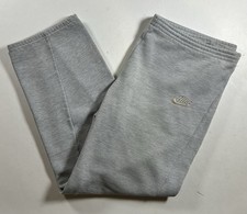 Vintage 80s Nike Sweatpants Gray Terry Wide Leg Baggy Medium Blue Tag 19.75x36.5