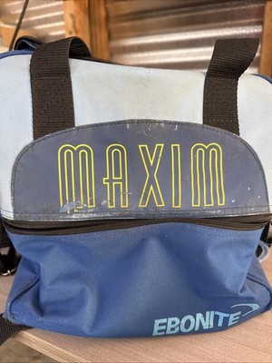 Bowling Bag Maxim Blue Shoulder Strap Used Carry Case