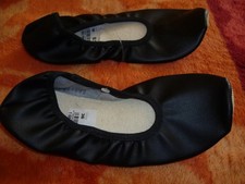 Gymnastikschuhe Turn Schuhe Gr. 36, schwarz, mit Gummisohle, NEU