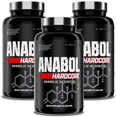 Nutrex Research Anabol Hardcore 60 Liquid Capsules Each (Pack of 3)