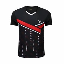 Summer Men's Table Tennis Badminton T-shirt Sports Short Sleeve Tee Top 010503