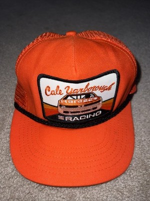 Vintage Cale Yarborough Hardees Racing Snapback Mesh Trucker Hat Eagle Ridge USA