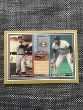 2002 Fleer Fall Classic Rival Factions WillieMcCovey Orlando Cepeda Aut Used Bat