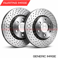 PER MASERATI GHIBLI 3.0 S 3.0 D SET DISCHI FRENO ANTERIORI FORATI A CROCE 345mm M157