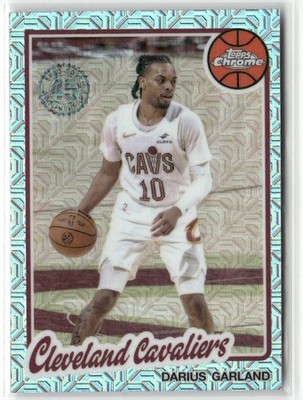 Darius Garland 2025-26 Topps Chrome Basketball 1980/81 Mojo Cleveland Cavaliers
