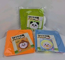DIY Kids Sewing Craft Kit Set of 3 Animals Panda Duck Monkey Beginner Needle Art