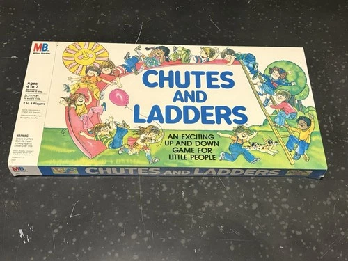 NEW 1979 Vintage CHUTES AND LADDERS Edition Milton Bradley Factory Sealed NIB